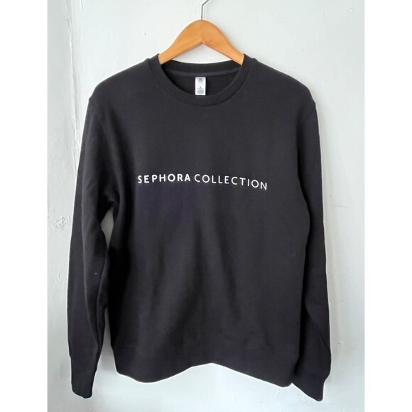 Sephora Collection Logo Black Sweatshirt Size Small - Runs Big More like Medium - Picture 1 of 3